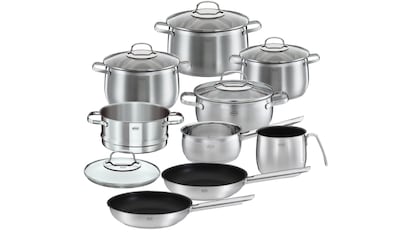 Vista del set de ollas con descuento en Amazon.