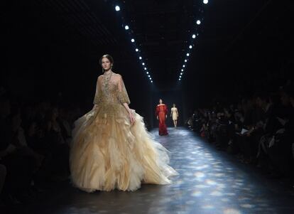 Desfile de la colección de Marchesa en la Semana de la Moda de Nueva York.