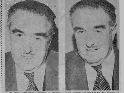 Mario Góngora en una nota de periódico que lo anunciaba como ganador del Premio Nacional de Historia, en 1976.