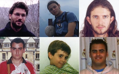 Clockwise from top left: Santi, Enaitz, José Manuel, Miguel Ángel, Pablo and Jonathan.