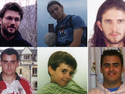 Clockwise from top left: Santi, Enaitz, José Manuel, Miguel Ángel, Pablo and Jonathan.