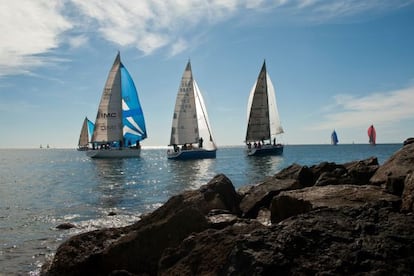 Barcos en la costa de la localidad murciana.