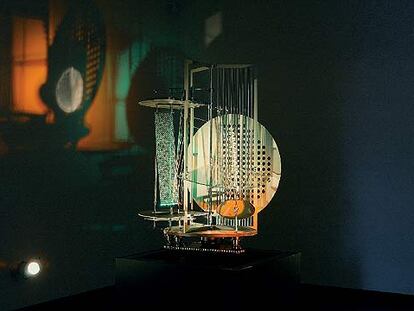 &#39;Light Prop for an Electric Stage&#39; (1928-1930), en réplica de 1970, de László Moholy-Nagy.