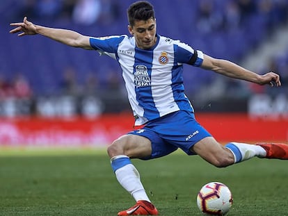 Marc Roca, en un partido del Espanyol.