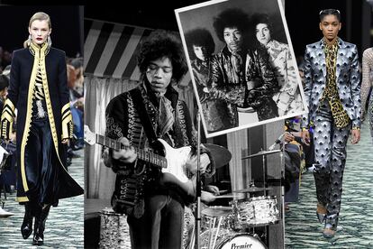 Jimmy Hendrix inspira algunas de las prendas de la colección de Paco Rabanne.