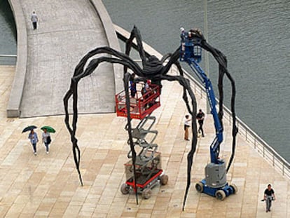 La escultura en Bilbao 'Mamá'