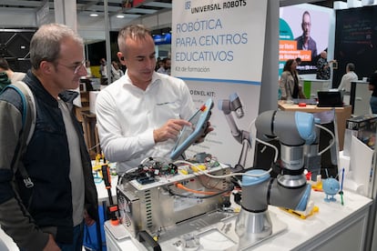 Exposición de robots para colegios en la anterior edición de SIMO Educación.