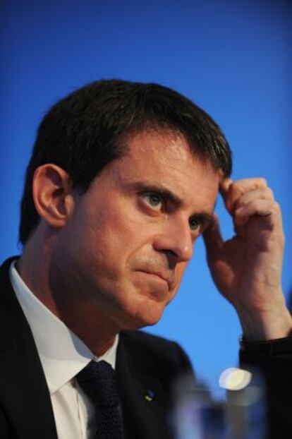 El primer ministro francés, Manuel Valls, el lunes en un acto.