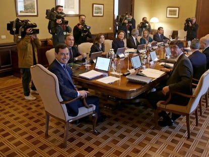 Consejo de Gobierno, presidido por Juan Manuel Moreno.