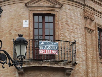 Vivienda en alquiler en Sevilla, en una imagen de archivo.