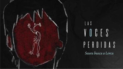 Dibujo creado por Carlos Saura para el dosier de 'Las voces perdidas'.