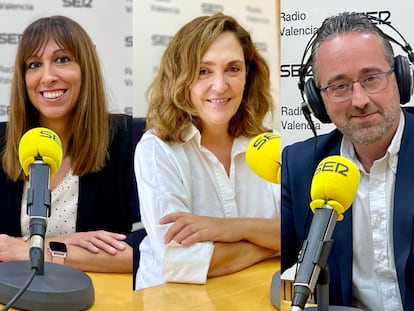 Los periodistas de La Cadena SER en la Comunidad Valenciana Artura Blay,  Jèssica Crespo, Inma Pardo y Jose Forés.