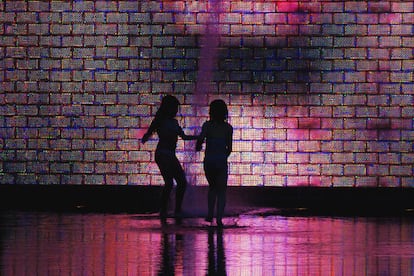 The ‘Crown Fountain’ in Chicago’s Millennium Park. 