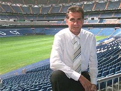Carlos Queiroz, en el estadio Bernabéu.