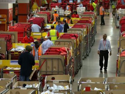 Trabajadores de Royal Mail en Londres.