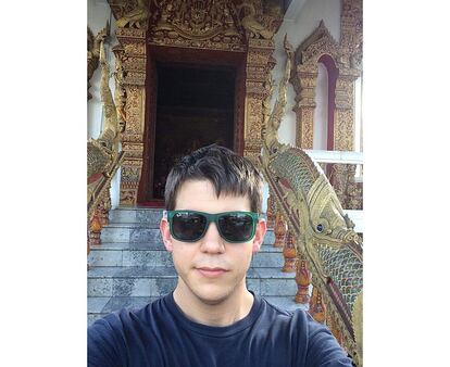 Carlos Cano se suma a la iniciativa con esta autofoto hecha en Chiang Mai, Tailandia.