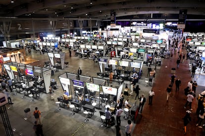 El espacio 4YFN del Mobile World Congress (MWC) de Barcelona.