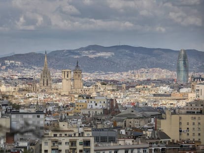 Barcelona durant el primer confinament, sense els alts índexs de contaminació.