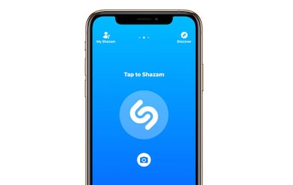 Shazam en un iPhone.