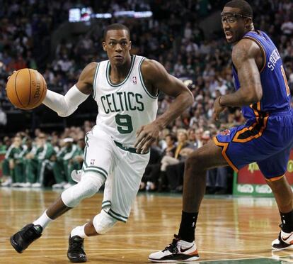 Rajon Rondo, en un partido ante los Knicks. 