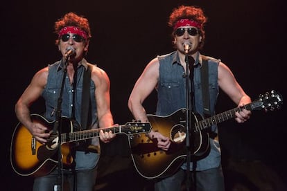 Bruce Springsteen y Jimmy Fallon en el programa del presentador estadounidense. 