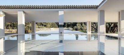 Detalle arquitectónico de la Fundación Carmignac.