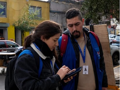 Trabajadores de Instituto Nacional de Estadísticas de Chile.