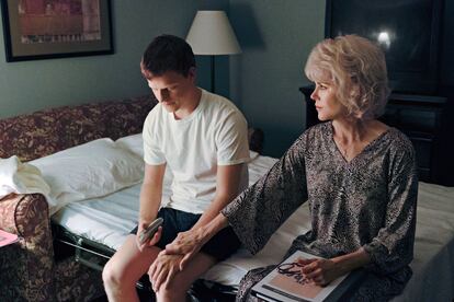 Nicole Kidman y Lucas Hedges en un momento de ‘Identidad borrada’.