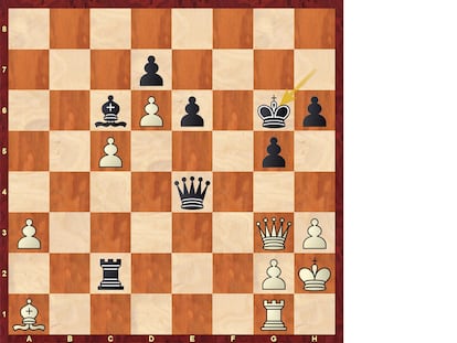 Posición tras 34 ..Rg6