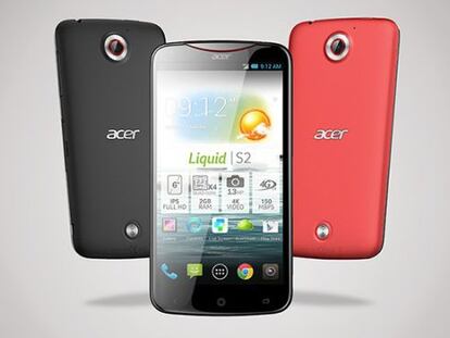 Liquid S2 de Acer, el primer móvil con vídeo 4K.