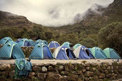 Campamento en Pacaymayu. 