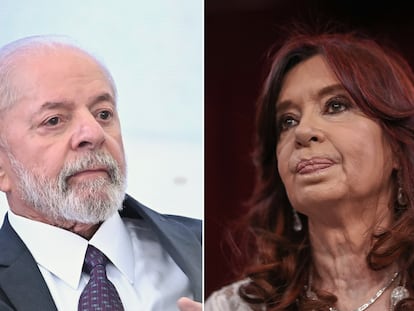 El presidente de Brasil, Luiz Inácio Lula da Silva y la expresidenta de Argentina, Cristina Fernández de Kirchner.