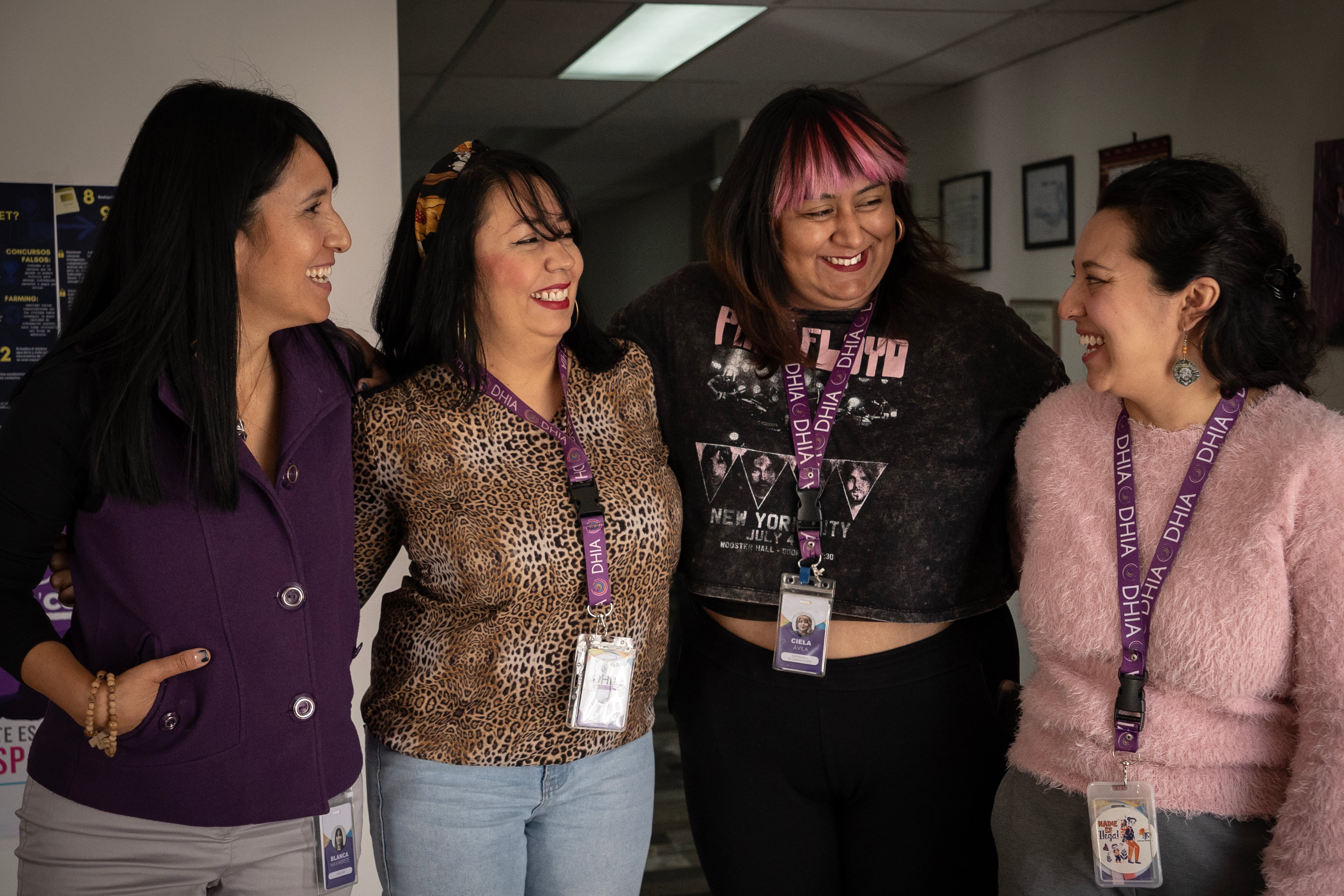 Blanca Navarrete, Gabriela Romero, Ciela Ávila y Diana Solís, en Ciudad Juárez, el 21 de noviembre de 2024.