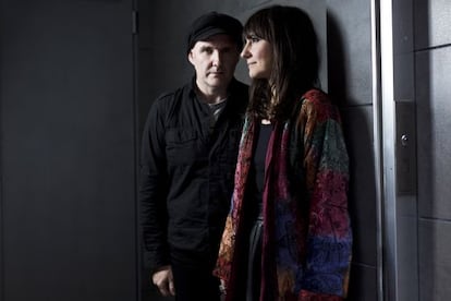 Juan Aguirre y Eva Amaral, hoy en Madrid.