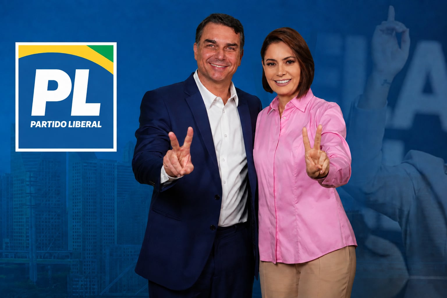 La esposa y el hijo de Bolsonaro escenifican su reconciliación a las puertas de las elecciones en Brasil