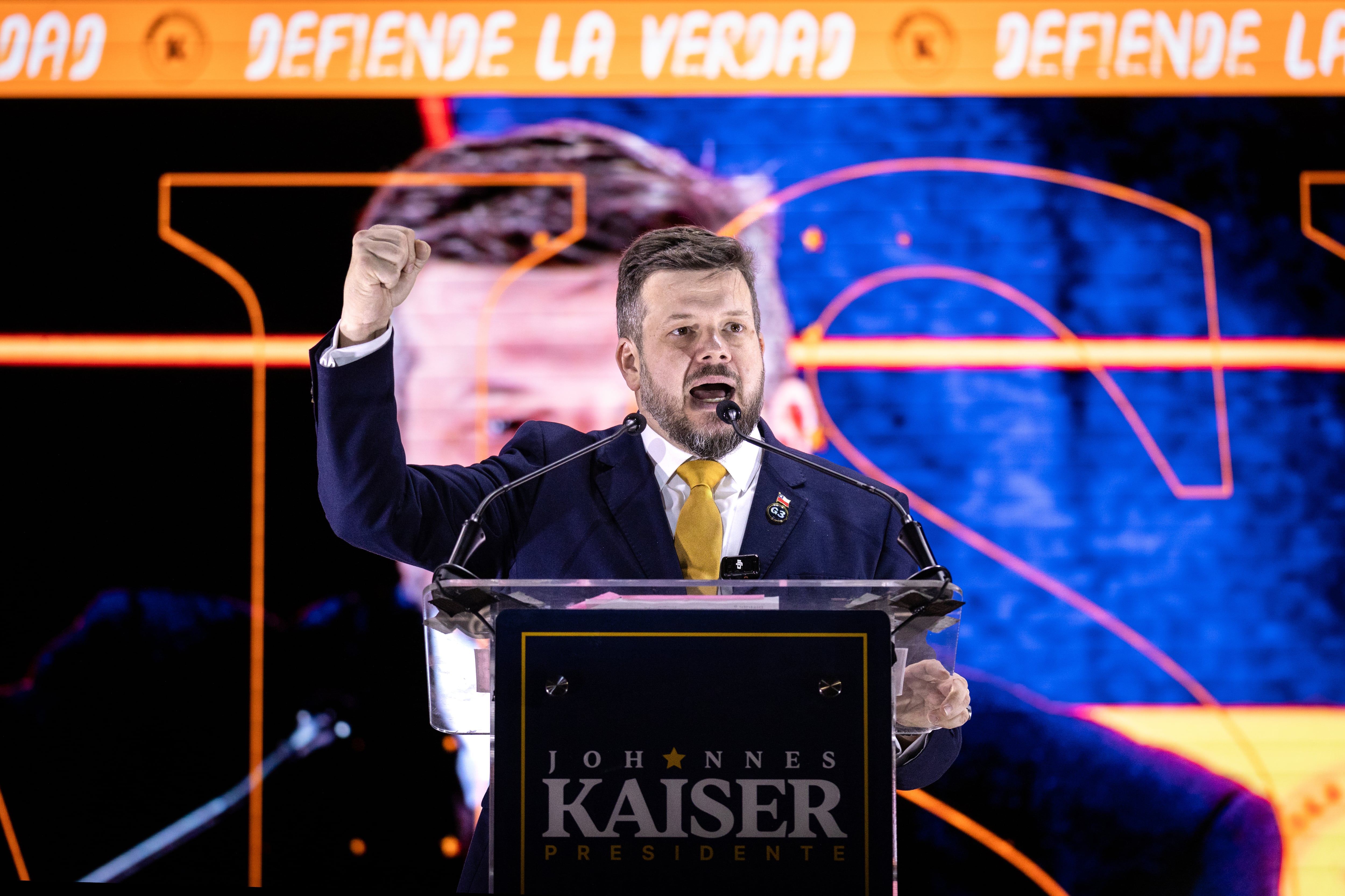 Johannes Kaiser en su cierre de campaña: “Este país no se está cayendo a pedazos, sino a balazos”