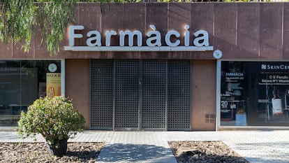 Farmacia cerrada en Barcelona