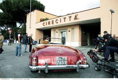 Uno de los rodajes recientes en Cinecittà.