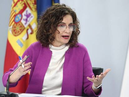 La ministra de Hacienda y portavoz del Gobierno, María Jesús Montero.