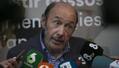 Alfredo Perez Rubalcaba, en Mataró.