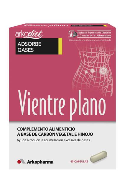 ¿Estás a dieta y necesitas una pequeña ayuda para acelerar el proceso de pérdica de peso? Las cápsulas Vientre Plano de Arkocápsulas, a base de hinojo y carbón vegetal, absorben los gases y los previenen para tener un vientre más plano. Cuestan 9,95 euros.