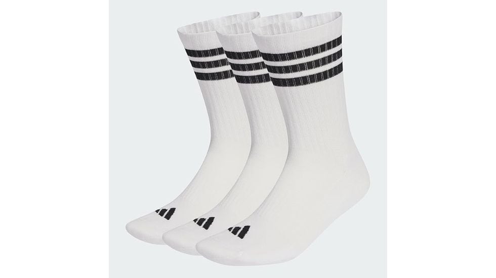 Calcetines Adidas '3-Stripes Cushioned Sportswear Crew'.
