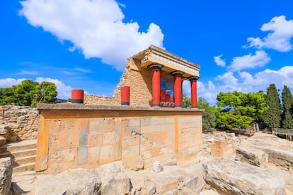Restos del palacio real de Knossos, Creta.