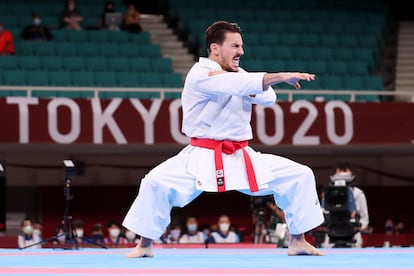 Damián Quintero, en el kata de la final por el oro.