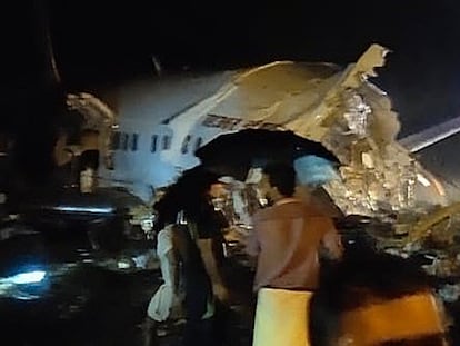 accidente aéreo en Calcuta (India). avión