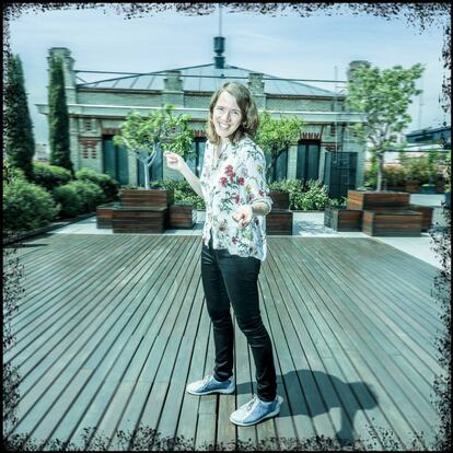 María Folguera, dramaturga y directora del Circo Price, posa en la terraza de la Casa Encendida.