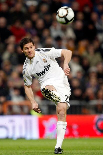 Xabi Alonso, durante el partido contra el Villarreal.