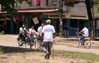 Vista del barrio La Chinita, en Apartad&oacute;, donde las FARC pidieron perd&oacute;n el pasado viernes por una masacre. 