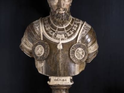 Busto de Carlos V (hacia 1555). obra de Leone y Pompeo Leoni.