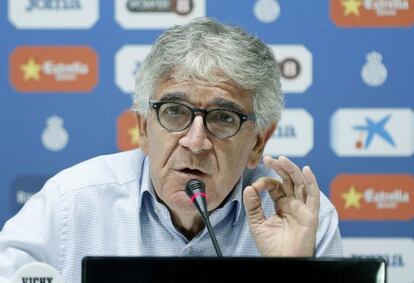 Sánchez Llibre, este martes, en las instalaciones del Espanyol.